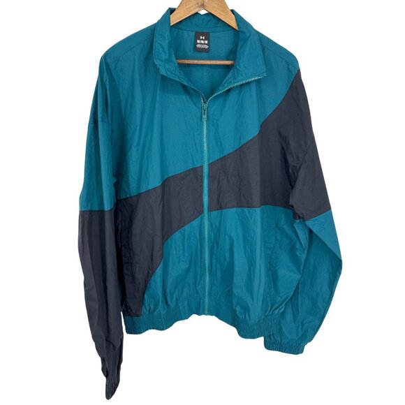 Under Armour Mens Legacy Crinkle Water-Repellent Loose Fit Jacket Size M - Picture 1 of 13